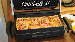 Pizza im Tefal OptiGrill XL SnackingampBaking [upl. by Seroled871]