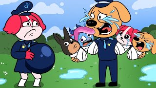 Sheriff Papillon Unexpectedly Gets Pregnant  Very Sad Story  Sheriff Labrador Animation [upl. by Ennaitsirk]