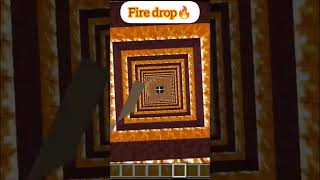 Minecraft fire drop 🔥🔥👍😁 shorts minecrafttrend gaming minecraft [upl. by Aissatsana]