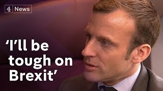 Emmanuel Macron interview English Getting “tough” on Brexit [upl. by Duer]