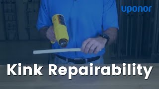 Uponor PEXa vs PERT Comparing Kink Repairability [upl. by Nirb]