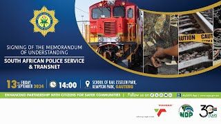 Signing of the Memorandum of Understanding  SAPS and Transnet [upl. by Odraboel]