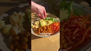 Transforming basic chickpeas into one of my favorite bowls healthyeating weightloss [upl. by Naghem]