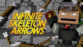 Minecraft Redstone INFINITE SKELETON ARROWS Collect Fired Skeleton Arrows Minecraft Redstone [upl. by Liamaj]