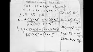 Multiple Linear Regression By Hand formula Solved Problem [upl. by Andrus]