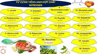 HÓA 12 MỚI  PHIÊN ÂM TÊN GỌI HỢP CHẤT NITROGEN [upl. by Burford734]