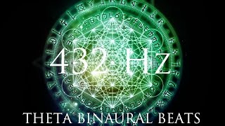 DEEP Theta Binaural Beats ➤ LET GO of Fear Overthinking amp Worries ➤ 432Hz Deep Relaxation [upl. by Jezabelle57]