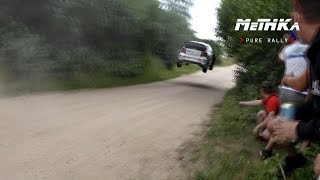 Ogier amp Mikkelsen  HIGH SPEED JUMPS  WRC Rally Poland 2016 [upl. by Dianemarie136]