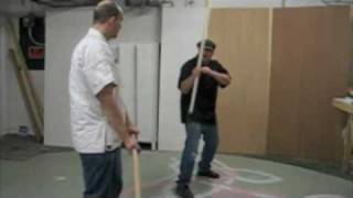 Irish Stick Fighting FULL CONTACT instruction by JP Sullivan quotThe Irish Guardquot [upl. by Etterb]