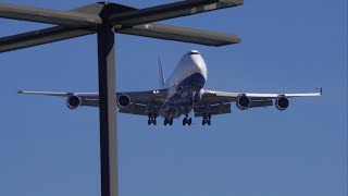 RARE Dubai Air Wings 747400 landing at san diego [upl. by Wolbrom]