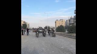 Antiregime armed groups take control of the strategic city of Hama in central Syria [upl. by Kosak]