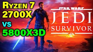 Ryzen 7 2700X vs 5800X3D — Time to Upgrade CPU — Star Wars Jedi Survivor [upl. by Solnit671]