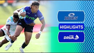 Super Rugby Pacific 2024  Blues v Fijian Drua  Round 1 Highlights [upl. by Husch]