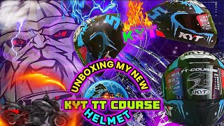 Unboxing New KYT helmet [upl. by Elahcim]