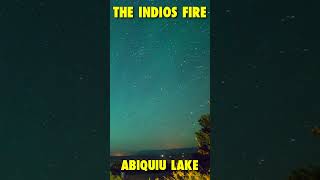 THE INDIOS FIRE View from Abiquiu Lake shorts [upl. by Aerbua311]