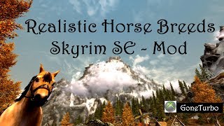 Skyrim SE Realistic Horse Breeds [upl. by Assirem]