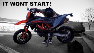 My KTM 690 SMC R wont start  ep 01 [upl. by Claresta]