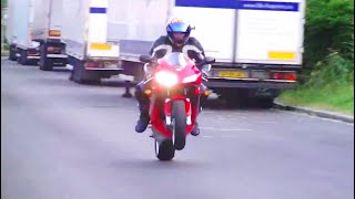 Honda CBR 600 RR Wheelies  CBR Acceleration and POV Fly By Exhaust Sound Episode 3 [upl. by Rainah]