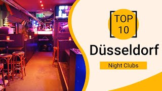 Top 10 Best Night Clubs to Visit in Düsseldorf  Germany  English [upl. by Lebasi]