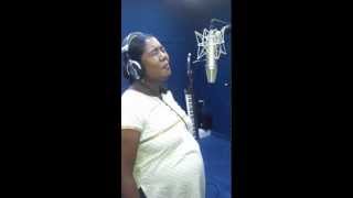 Singer Sayanoras recording session in her full term pregnancymp4 [upl. by Nickey]