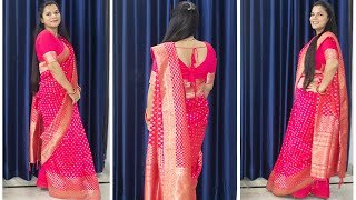 ❤ Ultra Low Waist Saree Draping ❤ [upl. by Fitz]