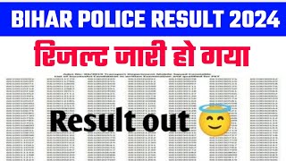 Result Out 2024  Bihar Police 21391 Post Exam Result 2024  Bihar Police Physical date 2024 [upl. by Davies]