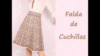 Como hacer falda de Cuchillas [upl. by Isewk]