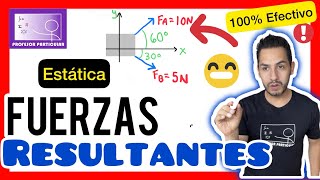 ✅​FUERZAS RESULTANTES Vectoriales 100 𝙀𝙛𝙚𝙘𝙩𝙞𝙫𝙤😎​🫵​💯​  FísicaEstática [upl. by Westhead]