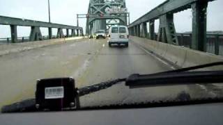 Tacony Palmyra bridge when slippery [upl. by Enitsugua]