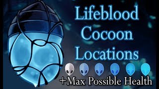 Hollow Knight  Lifeblood Cocoon Locations  Max Possible Health [upl. by Ranger]