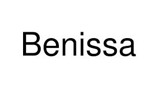 How to Pronounce Benissa Spain [upl. by Bibby]