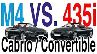 M4 vs 440i vs 435i  CABRIO CONVERTIBLE  BMW F83 vs F33  Body Exterieur Comparison  Vergleich [upl. by Joleen]