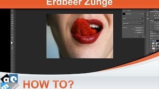 How To  Erdbeer Zunge  Tutorial Photoshop Deutsch [upl. by Drusilla]