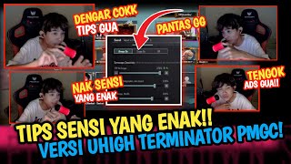 Dengar Uhigh‼️TIPS SENSI YANG ENAK VERSI UHIGH TERMINATOR PMGC🔥 Pubg Mobile [upl. by Adliwa]