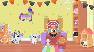 Bluey Wintons Halloween Candy Party in living room 04 [upl. by Georgeanne847]