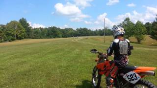 KDX 200 verses a KTM 200 all out drag race [upl. by Weyermann]