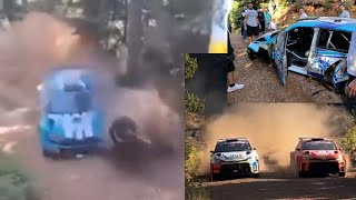 WRC EKO Acropolis Rally  HARD CRASH amp Highlights Friday Morning Loop  Day 2 [upl. by Dorsman]