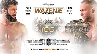 Ważenie przed XTB KSW 100 oraz dwa panele QampA  XTB KSW 100 WeighIns [upl. by Weiner557]