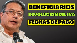 Devolución del IVA 2023 Fecha de Pago y Requisitos del Subsidio [upl. by Iturhs640]