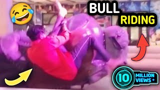 Bull Riding Vlog  Bull Riding Funny  Bull Riding  World Trending Dose [upl. by Olsen]