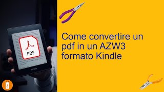 Come convertire un pdf in un AZW3 formato Kindle [upl. by Nahtanohj]