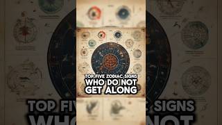 Top 5 Zodiac Signs Who Do NOT Get ALONG zodiacsigns zodiac astrologysign astro astrology [upl. by Edge]