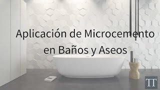 VideoAplicación de Microcemento Baños RESULTADO INCREÍBLE [upl. by Ihsakat]