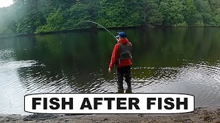 240 Record Hook Up on 2 Trout Flies  Fly Fishing UK [upl. by Ariet855]