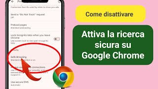 Come attivare la ricerca sicura in Google Chrome Android  Disattiva la ricerca in Google Chrome [upl. by Eevets]