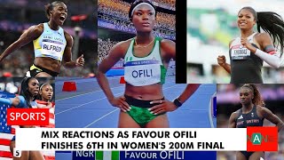 Mix Reactions As Favour Ofili Finishes 6th in Womens 200m Final [upl. by Eidnas]