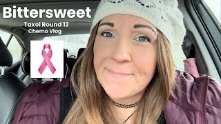 Taxol Round 12 My LAST Chemo  Surprising Side Effects  Breast Cancer Vlog  Ringing the Bell [upl. by Eidoj]