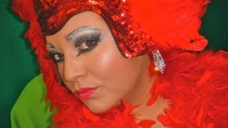 ♣Viva Las Vegas♣ Showgirl Makeup amp Outfit [upl. by Ponce]