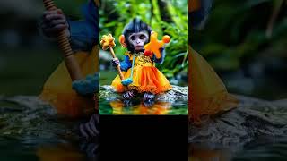 AI The Magic Of Funny Baby Monkeys  AI HDR aihdr ai aianimals monkey magic [upl. by Fidelis]