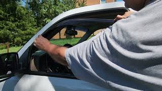 Weathertech Side Window Deflector Installation on a 2003 Chevrolet Tahoe [upl. by Gunilla]